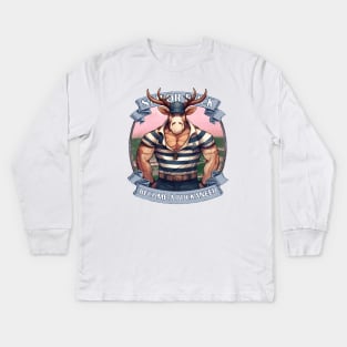 buck X sailor | BECOME A BUCKANEER Kids Long Sleeve T-Shirt